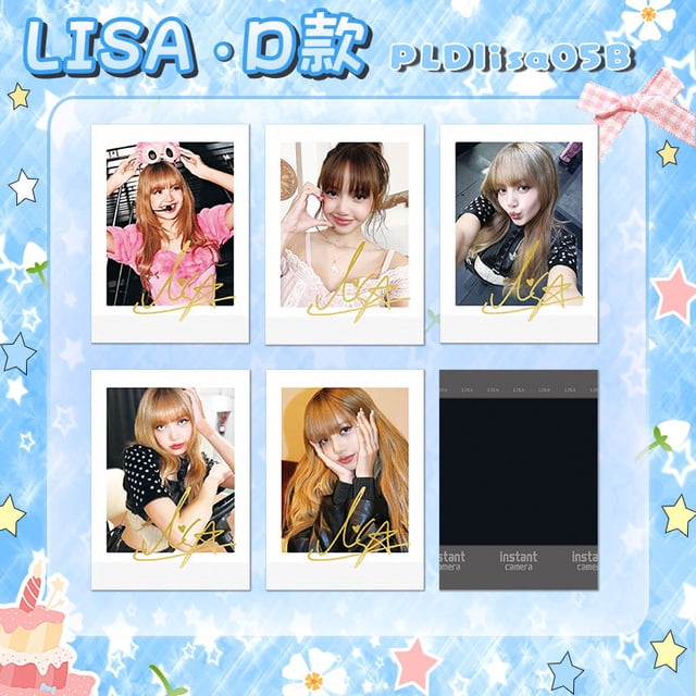 Mini tarjetas de famosos del mundo del entretenimiento coreano: Choi Soo-bin, Seo Min-ho, Jisoo, Jennie, Cortis. Colección de polaroids firmadas.