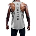 thumbnail image 4 of NELEUS Mens Muscle Gym Tank Top Dry Fit Y-Back Sleeveless 3 Pack,Black+Gray+Red,US Size XS, 4 of 6