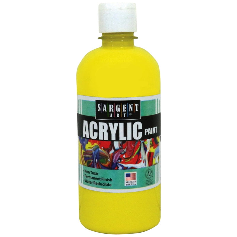 16OZ ACRYLIC PAINT YELLOW