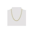 thumbnail image 4 of Gem & Harmony 22 inch 14 Karat Yellow Gold Semi-Solid Franco Chain (2.2mm) for Women, 4 of 6