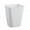 White, variant on Rubbish Bin Large Opening No Lid Strong Loading Simple Style Square Kitchen Bathroom Living Room Striped Trash Can for Car-S,Grey