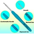 thumbnail image 6 of Yarniss Ergonomic Crochet Hooks Set, 9 Sizes Crochet Hooks with Case 2.0mm~6.0mm, 6 of 7