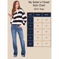 thumbnail image 5 of My Sister's Fashion Girls & Teens Bellow Sleeve Rugby Top - Size: S-XXL, 5 of 6