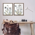 thumbnail image 3 of Stupell Industries Modern Budding Blooms Botanical & Floral Photography Brown Floater Framed Canvas Art Print Wall Art, 25 x 31, Set of 2, 3 of 10