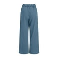 thumbnail image 5 of Womans Pants Wide Leg Baggy Navy Pant Womens Pants Casual Comfy Work Pants Women Clothing, 5 of 7