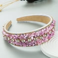 thumbnail image 2 of Yoyauz Women's Headbands Pearl Crystal Knot Headband Rhinestone Embellished Gemstone Headband Women's Christmas Holiday Hair Accessories Holiday Party Gifts, 2 of 5
