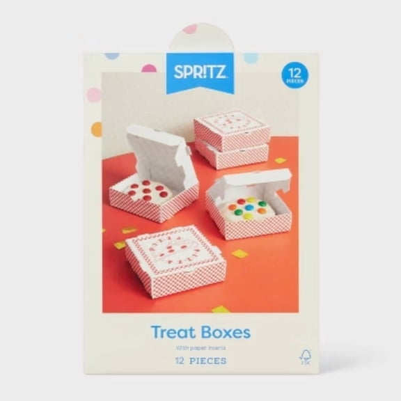 Pizza Box Shaped Treat Box 6ct - Spritz