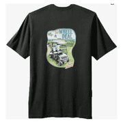 Tommy Bahama Men's T-Shirt 100% Cotton The Wheel Deal Coal (X-Large)