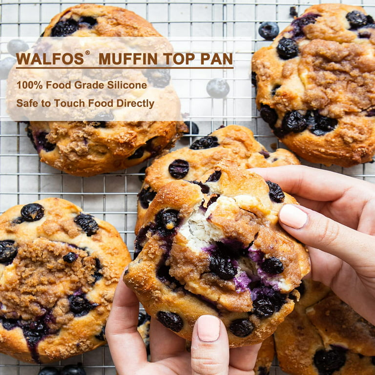 Walfos Premium Silicone Muffin Top Pan, Non-Stick Muffin Top