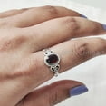 thumbnail image 4 of Natural Garnet Ring, AAA Garnet Gemstone Ring, January Birthstone, Tiny Bohemian Ring, 925 Sterling Silver, Designer Womens Ring, Christmas Thanksgiving, Handmade Statement Jewelry, Genuine Garnet, 4 of 8
