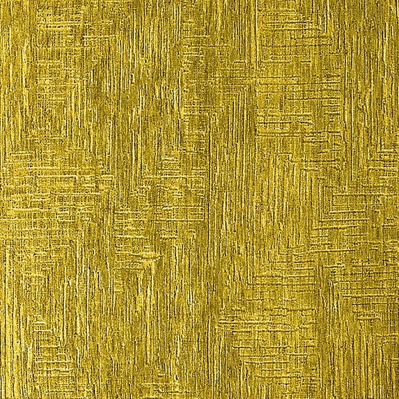 Ahgly Company Indoor Square Solid Yellow Modern Area Rugs, 3' Square