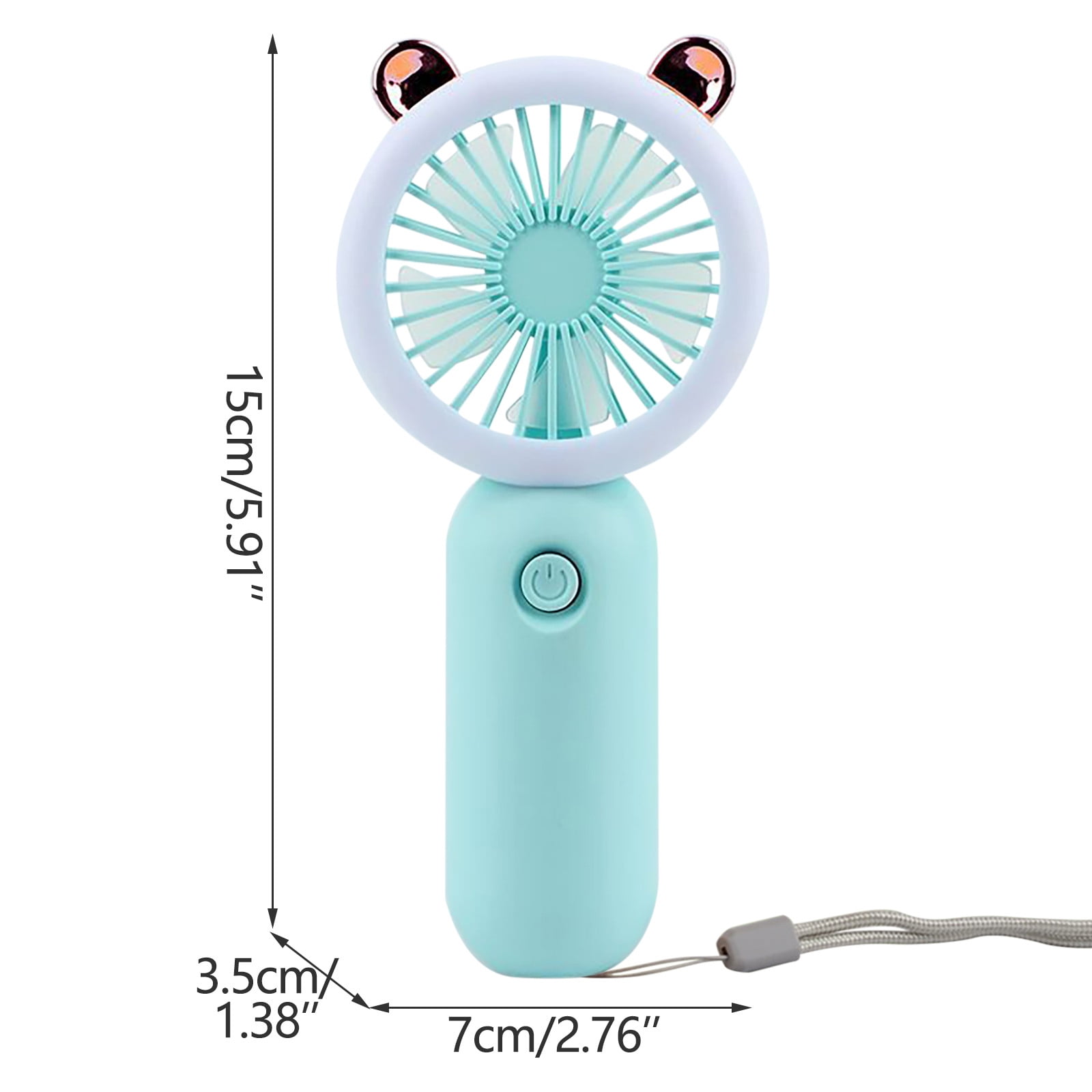 F8775 Summer Handheld Usb Charging Mini Fan Fruit Cute Shape Portable Fan  Office Student Cooling with Cell Phone Holder Feature