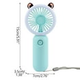 thumbnail image 2 of Harpi Handheld Fans Battery Powered,3 Speeds,Cosmetic Fan With Light Personal Lash Fan USB Portable Charging With Night Light Lazy Desktop Mini Pocket Small Fan,Travel Essentials Indoor Outdoor, 2 of 3