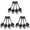 Black, variant on 4-12PC Skull Pattern Stainless Steel Teaspoons Dinner Spoon Long-Handled Flatware Sugar Spoons for Coffee Dessert Tea Stirring Novelty Gothic Home Decor Kitchen Utensil Gift for Creepy Chefs