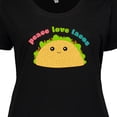thumbnail image 4 of Inktastic Peace Love Tacos Women's Plus Size T-Shirt, 4 of 5