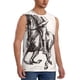 thumbnail image 2 of Fotbe Cowboy Ride A Horse Men's Camiseta sin Mangas Estampada para Hombres, Playera Casual para Gimnasio, Entrenamiento, Playa-XX-Large, 2 of 7
