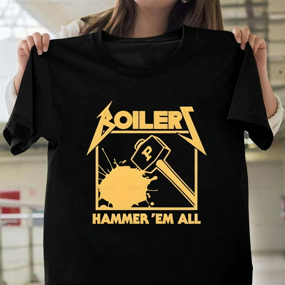 Hammer 'Em All Purdue College Football Slogan Fan V1130268 New Unisex T-Shirt , up to 5XL