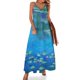 thumbnail image 1 of Vestido sin mangas con colores realzados de los nenúfares de Claude Monet Vestido de verano holgado de moda para mujer Vestidos de mujer verano 2024, 1 of 7