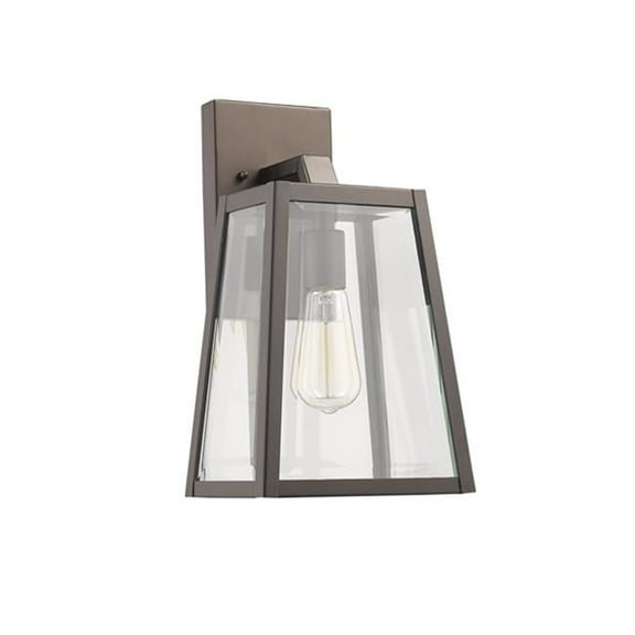 14 in. Lighting Leodegrance Transitional 1 Light Rubbed Bronze Outdoor Wall Sconce - Oil Rubbed Bronze