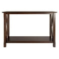 thumbnail image 4 of Winsome Xola X-Panel Console Hall Table, Cappuccino, 4 of 6