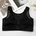 thumbnail image 6 of Bras for Women,Post Front Closure Compression Bra for Women Featuring Adjustable Support Band and Comfortable Wireless Design,Sports Bras for Women,Black,2XL, 6 of 7