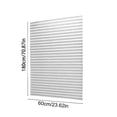 thumbnail image 3 of ShaoXinWan No Drill Self Adhesive Pleated Window Shades, Cut To Size Semi Light Block Fabric Blinds, Temporary Punch Free Decor Accessory For Bedroom, Kitchen And Bathroom Windows, 3 of 6