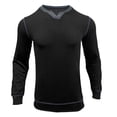 thumbnail image 4 of Tisuna Long Sleeve T-Shirts For Men Stretch V Neck Tops Men Solid Tshirts For Fitness Sports Size L, 4 of 8