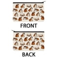 thumbnail image 2 of WIRESTER Set 2 of Canvas Cosmetic Bag, Makeup Bag, Cosmetic Pouch for Women - English Bulldog & Brindle Brown English Bulldog Funny Playful Postures, 2 of 6