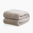 thumbnail image 3 of Reafort Ultra Soft Sherpa Body Pillow Cover/Case with Zipper Closure 21"x54" (21"x54" Body Pillow Cover, Taupe), 3 of 5