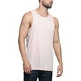 thumbnail image 7 of G-Style USA Men's Straight Hem Long Length Tank Top TT60 - Dirty Pink - 3X-Large, 7 of 7