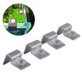 thumbnail image 3 of 4 Pcs Support de Couverture de Poisson, Clip de Couverture d'Aquarium Clips de Couverture de Poisson en Acier Inoxydable avec Coussin en Silicone Facile à Installer Support de Clips de Couverture pour Poisson, 3 of 8