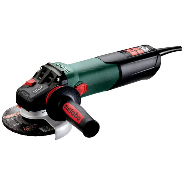 Esmeriladora 5" Alemana Metabo Wev17-125 QINOX Color verde 1700 Watts Metabo 1700 Watts, Velocidad Variable 2000-7600RPM, Especial para Trabajo en Acero Inoxidable