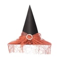 thumbnail image 1 of Sombrero de bruja de Halloween Scary Creepy Wide Brim Sombrero puntiagudo Regalo de Halloween para h Tomshoo Amarillo, 1 of 7