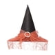 thumbnail image 1 of Sombrero Irfora Sombrero de bruja de Halloween Scary Creepy Wide Brim Sombrero puntiagudo Regalo de Halloween para hombres Mujeres Niños Disfraz de Halloween Cosplay Fiesta Festivales Decora Irfora Sombrero, 1 of 5