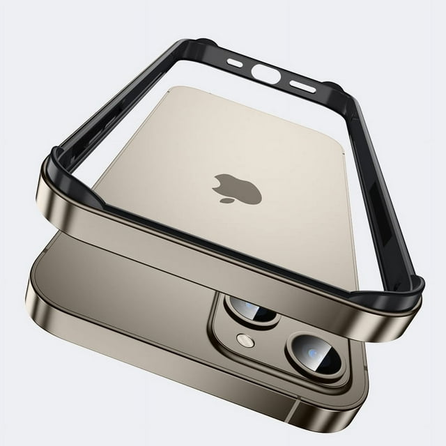 Hybrid Silicone Frame Aluminum Metal Phone Case For iPhone 16 15 14 13 12 Pro Max Better Heat Bumper Titanium For i15ProMax