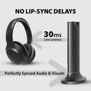 Avantree Opera Plus - Wireless Headphones for TV Watching with Cinema & Clear Dialogue Modes, HDMI ARC & Opt & AUX & RCA Input Support, 164ft Range, and Bluetooth Transmitter & Charging Dock 2-in-1