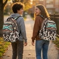thumbnail image 3 of HELLHERO Cow-patterned Toddler Bookbag with Padded Shoulder Straps, Water Resistant Lightweight 17 Inch Travel Daypack for School Elementary School, 3 of 8