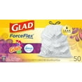 thumbnail image 2 of Glad Tall Kitchen Trash Bags, 13 Gallon, 50 Bags (ForceFlex, Gain Moonlight Breeze), 2 of 2