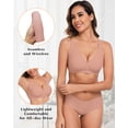 thumbnail image 6 of Cassie Liz Deep V Bras for Women No Underwire Jelly Wireless Push Up Bra Comfortable Bralette Seamless T-Shirt Bras, 6 of 6