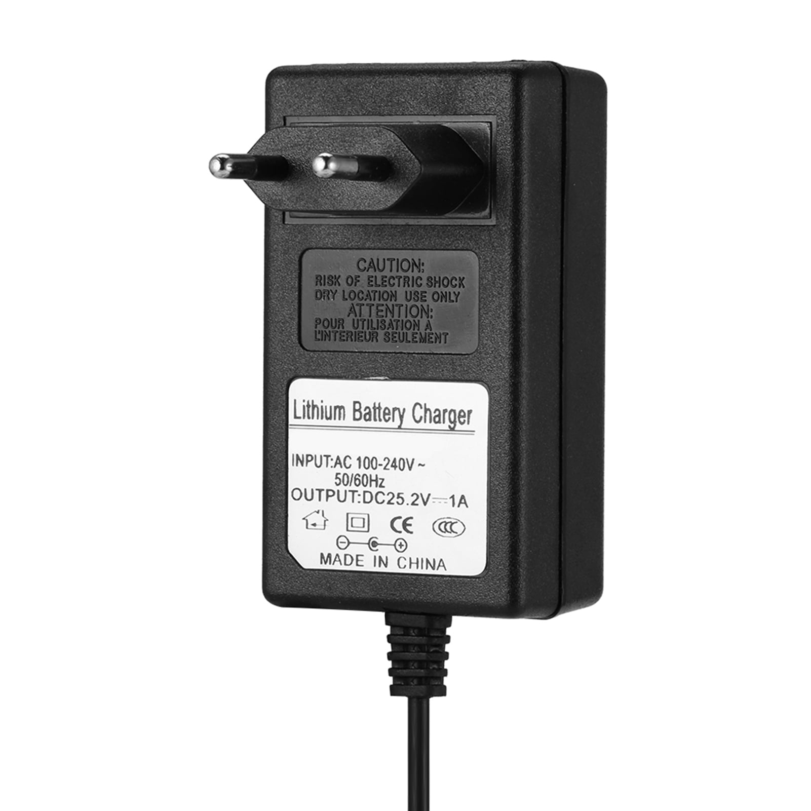 Tyenaza Adapter Power,25.2V 1A Battery Charger Power Adapter Charging