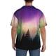 thumbnail image 3 of Fotbe Northern Lights Camisa Estampada de Manga Corta para Hombre, Casual de Verano, Estilo Playero, Sin Arrugas-3X-Large, 3 of 5