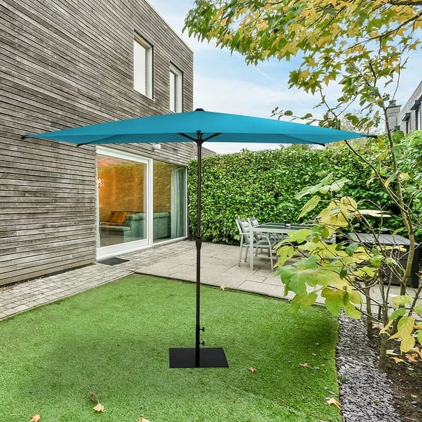 discount offset patio umbrella Amazon.com : OLILAWN 10FT Cantilever Offset Patio Umbrella with Base  Included, Outdoor Patio Umbrella, Fade-Resistant Yarn-Dyed Canopy with PU  Coating, 360 Rotation & Infinite Tilt, Heavy Duty 8-Rib Steel Frame for  Patio,