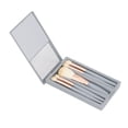 thumbnail image 1 of Portable Cosmetic Brushes Set, 5Pcs Skin Friendly Lightweight Travel Size Makeup Brush Set Pink Easy To Use Complete Function Soft Bristles  for Daily, 1 of 7
