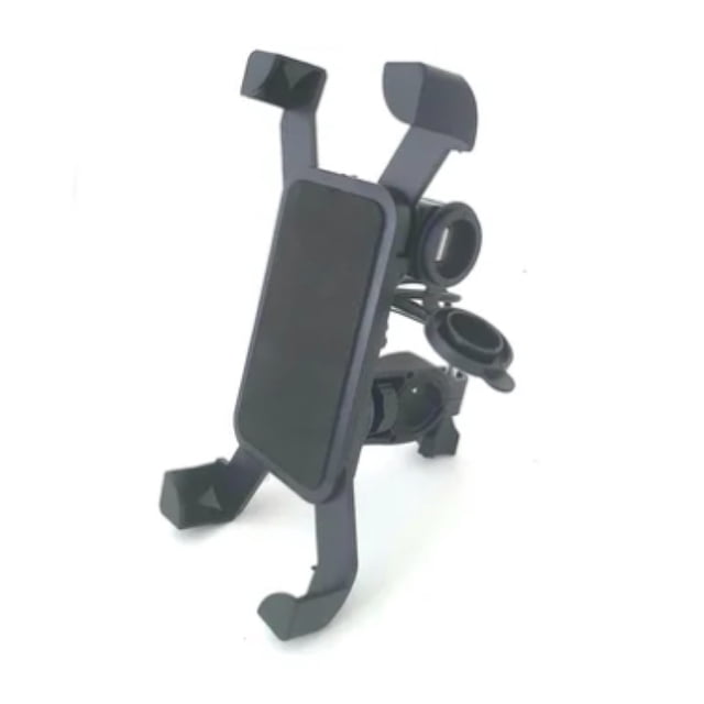 Soporte Y CARGADOR CONTOYSA PARA Celular Motocicleta negro CH-061