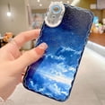 thumbnail image 2 of Compatible for iPhone XR Case, Starry Sky Night Cloud Phone Case, Soft TPU Shockproof Camera Protective Cute Case for iPhone XR for Women Girls Blue, 2 of 14