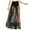 A-Black197, variant on Women Skirts Ladies Nightclub Chic Sheer Pleated Sequin Lace Pencil Skirt High Waist Glitter Tulle A Line Midi Skirts