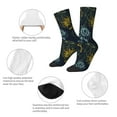 thumbnail image 4 of Wukai Sunflowers Print Contrast Color Mid-tube Socks, 3D Printing Design Adult Socks, High Elastic Breathable Sports Socks, Suitable for Daily,Unisex, 4 of 6