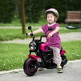 thumbnail image 2 of Aosom Kids Motorcycle, 6V Electric Motorcycle with Single-Button Start Pink, 2 of 10