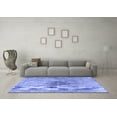 thumbnail image 3 of Ahgly Company Machine Washable Indoor Square Persian Blue Traditional Area Rugs, 4' Square, 3 of 4