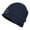 Navy, variant on Womens Mens Winter Cold Proof Ski Hat Outdoor Headgear Cap Polar Fleece Reversible Windproof Warm Cap